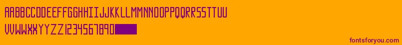 SundanceNeue Font – Purple Fonts on Orange Background