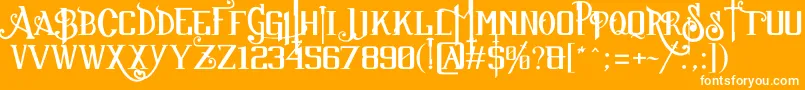 SuckerFont2013JuanCasco Font – White Fonts on Orange Background