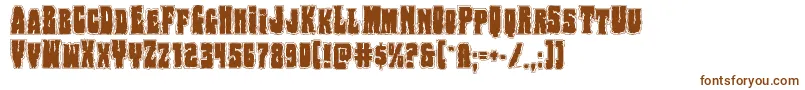 Bogbeastcollege Font – Brown Fonts on White Background