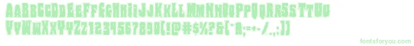 Bogbeastcollege Font – Green Fonts on White Background