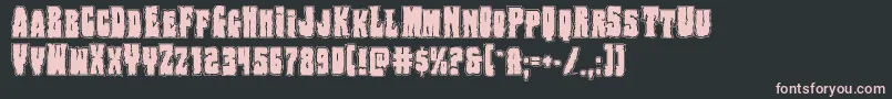 Bogbeastcollege Font – Pink Fonts on Black Background