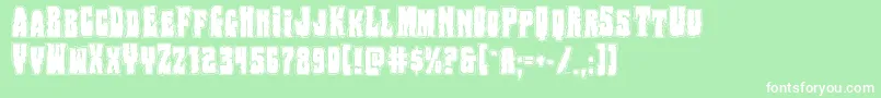 Bogbeastcollege Font – White Fonts on Green Background