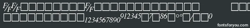 TmsfeItalic Font – White Fonts
