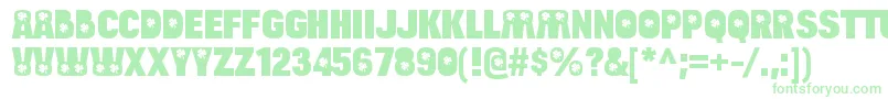 BulltoadluckyRegular-Schriftart – Grüne Schriften