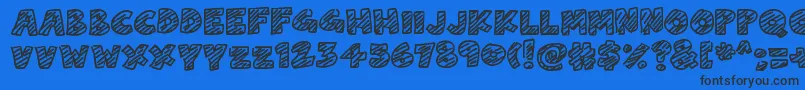 ChalkDash Font – Black Fonts on Blue Background