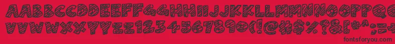 ChalkDash Font – Black Fonts on Red Background