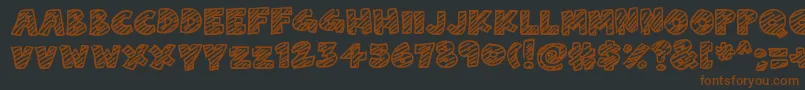 ChalkDash Font – Brown Fonts on Black Background