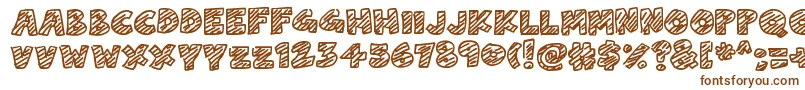 ChalkDash Font – Brown Fonts on White Background