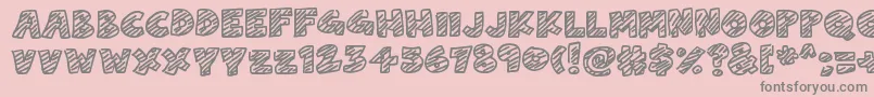 ChalkDash Font – Gray Fonts on Pink Background