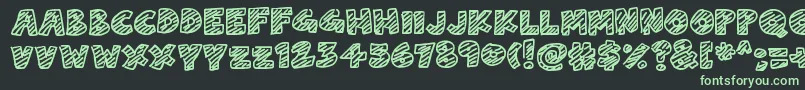 ChalkDash Font – Green Fonts on Black Background