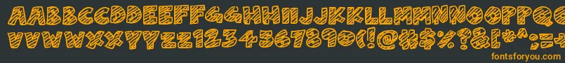 ChalkDash Font – Orange Fonts on Black Background