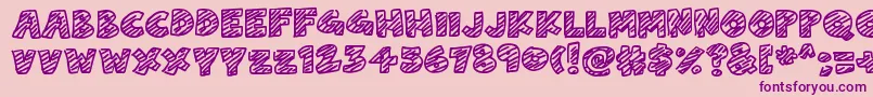 ChalkDash Font – Purple Fonts on Pink Background