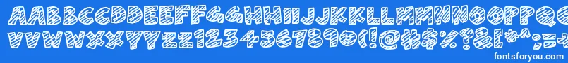 ChalkDash Font – White Fonts on Blue Background