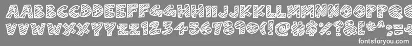 ChalkDash Font – White Fonts on Gray Background