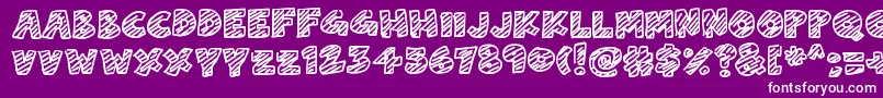 ChalkDash Font – White Fonts on Purple Background