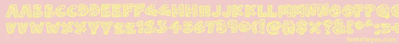 ChalkDash Font – Yellow Fonts on Pink Background