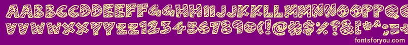 ChalkDash Font – Yellow Fonts on Purple Background