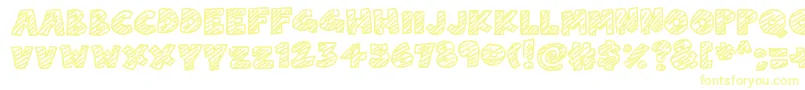 ChalkDash Font – Yellow Fonts on White Background