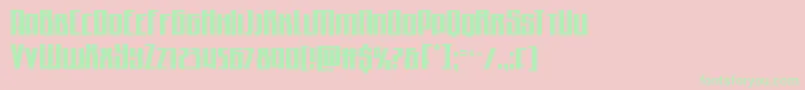 Quantummalicecond Font – Green Fonts on Pink Background