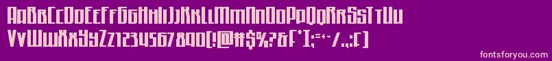 Quantummalicecond Font – Pink Fonts on Purple Background