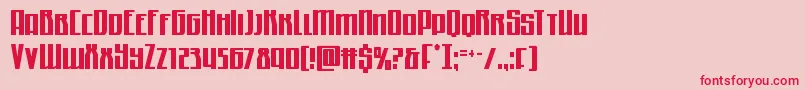 Quantummalicecond Font – Red Fonts on Pink Background