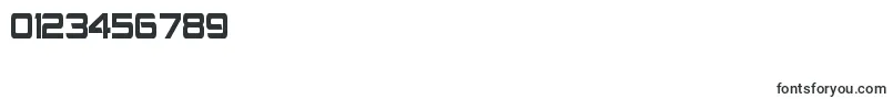 フォントMontalbanCondensed – 数字と数値のためのフォント