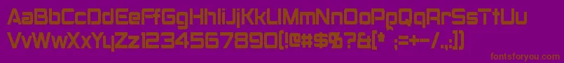 MontalbanCondensed Font – Brown Fonts on Purple Background