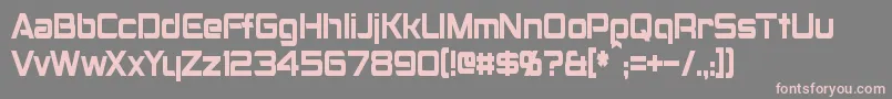 MontalbanCondensed Font – Pink Fonts on Gray Background
