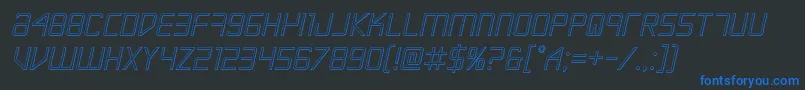 More about Escapeartist3Dsemital Font Escapeartist3Dsemital Font – Blue Fonts on Black Background