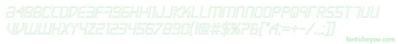 Escapeartist3Dsemital Font – Green Fonts on White Background