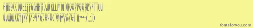 Więcej informacji o czcionce Inhumanityhalf Czcionka Inhumanityhalf – szare czcionki na żółtym tle