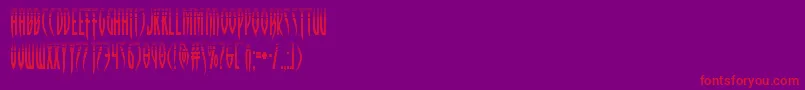 Inhumanityhalf Font – Red Fonts on Purple Background