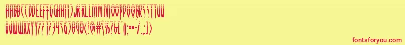 Inhumanityhalf Font – Red Fonts on Yellow Background