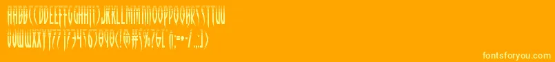 Подробнее о шрифте Inhumanityhalf Шрифт Inhumanityhalf – жёлтые шрифты на оранжевом фоне