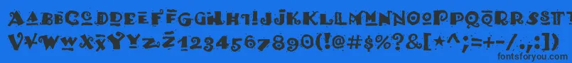 Hottamale Font – Black Fonts on Blue Background