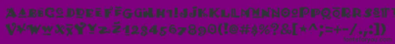 Hottamale Font – Black Fonts on Purple Background