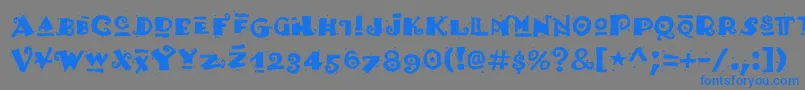 Hottamale Font – Blue Fonts on Gray Background