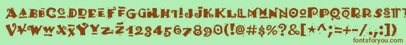 Hottamale Font – Brown Fonts on Green Background