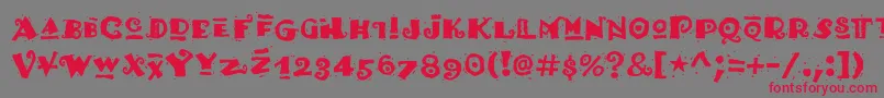 Hottamale-Schriftart – Rote Schriften auf grauem Hintergrund