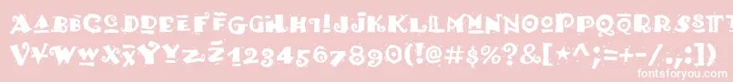 Hottamale Font – White Fonts on Pink Background