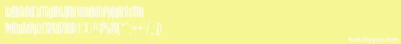 Montblancwindc Font – White Fonts on Yellow Background