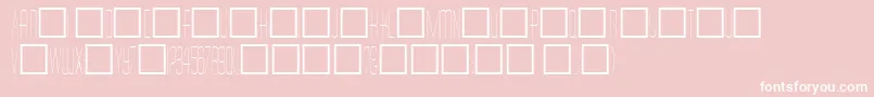 Dinerskinny Font – White Fonts on Pink Background