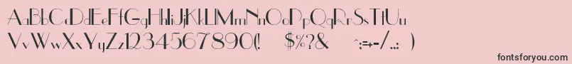 Jenny Font – Black Fonts on Pink Background