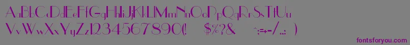 Jenny Font – Purple Fonts on Gray Background