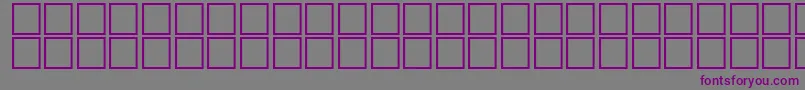 AlAserOutline-fontti – violetit fontit harmaalla taustalla