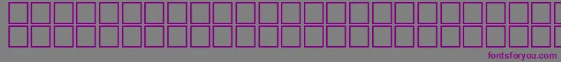 Fonte AlAserOutline – fontes roxas em um fundo cinza