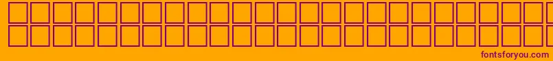 Шрифт AlAserOutline – фиолетовые шрифты на оранжевом фоне