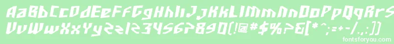 SfJunkCultureBoldOblique Font – White Fonts on Green Background