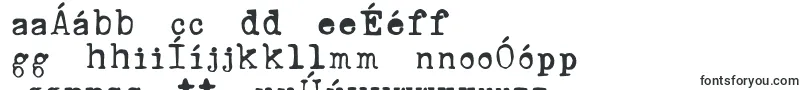 フォントRustyTypewriter – ゲール文字