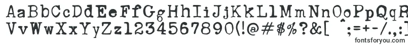 RustyTypewriter-fontti – Alkavat R:lla olevat fontit